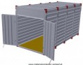 Hohe Materialcontainer, Länge 5m, Innenhöhe 2,43m - 2186 Eur ohne MwSt